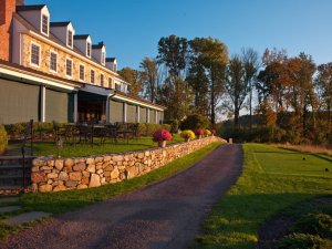 Applebrook club house at sunset